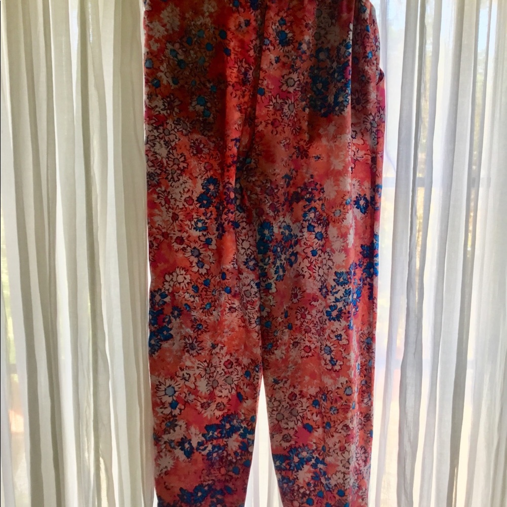 Floral boho pants